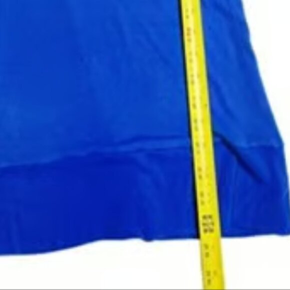 Derek Heart Knit Blue Top V-Neck Sweater Stretchy Short Sleeve Stretchy Large - Picture 7 of 10